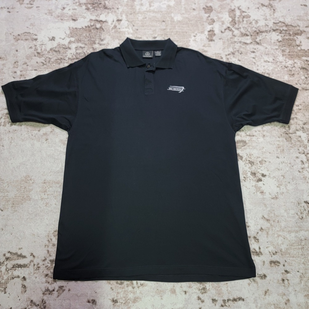VINTAGE Mercedes-Benz SL-CLASS Roadster Polo 100% Egyptian Mercerized Cotton XL